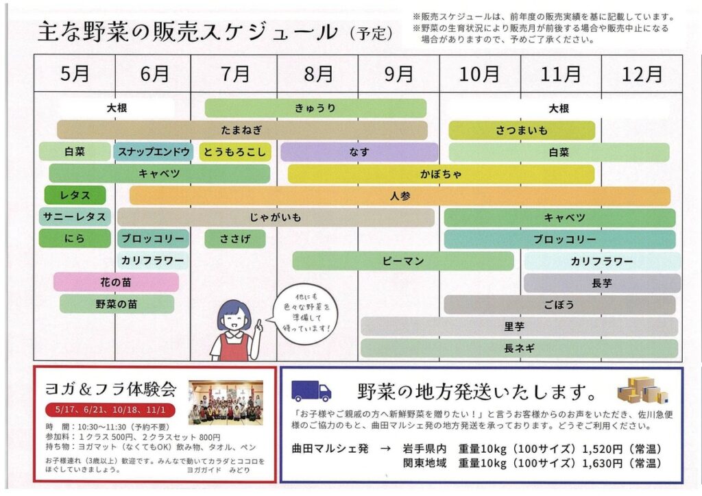 曲田マルシェ